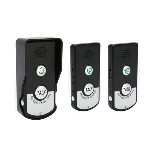 Sonew Intercom Doorbells, Long Distance Intercomunicador Voice Doorbell IP54 for Home Classroom, Clear Voice and Easy Install(Black,1T2)