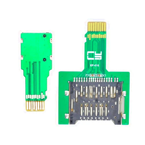 Cablecc 2pcs TF Micro SD Male Extender to SD Card Female Extension Adapter PCBA SD/SDHC/SDXC UHS-III UHS-3 UHS-2