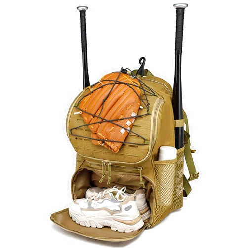 HAMBOLY Baseball & Softball Bag for Adult and Youth with Shoe Compartment, Waterproof Equipment Bag Backpack for Baseball Softball Bat Helmet, with Fence Hook Design