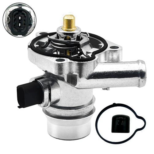 RHAOCZIYAUTO Upgrade Aluminium Engine Coolant Thermostat Housing Assembly compatible forBuick Encore 2013-2020 Chevy Cruze 2011-2016 Trax Sonic 2013-2020 Replace Number25200455 55565336 55579010 55593034 902-808