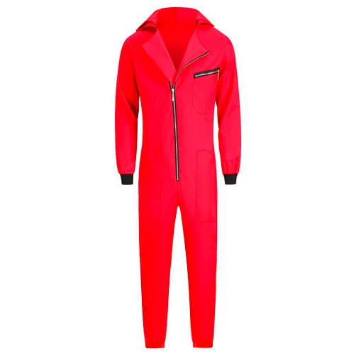 Fairycece Red Jumpsuit Costume Halloween Coveralls