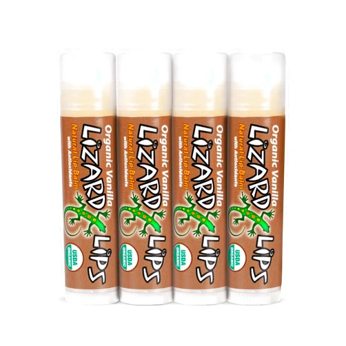 Lizard Lips USDA Certified Organic - Vanilla 4 Pack