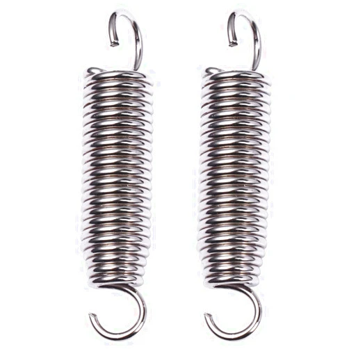 Beavorty Replacement Bass Drum Foot Pedal Spring 2pcs Stainless Steel for Percussion Instrument Parts