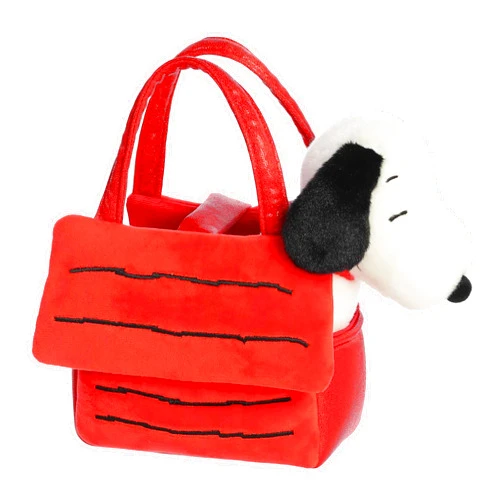 Aurora® Timeless Peanuts® Fancy Pal™ Snoopy's House Stuffed Animal - Classic Characters - Lasting Memories - Red 8 Inches