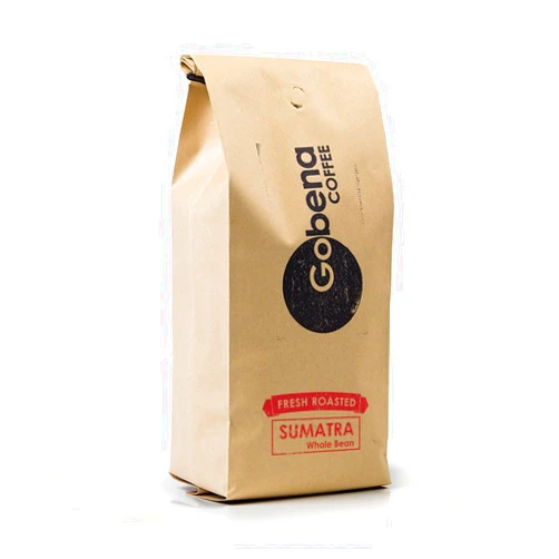 Gobena 2lb Sumatra Mandheling Grade 1 Whole Bean Fresh Roasted Specialty Coffee, Dark Roast, 100% Arabica Specialty Coffee, 32 ounces, 2 pounds, Bulk Coffee
