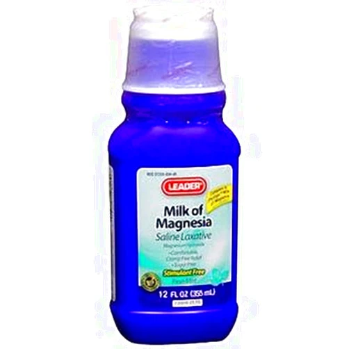 Leader Milk of Magnesia Mint Suspension, 12 oz.