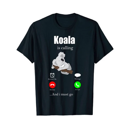 Koala Tshirt Für Kinder Damen Mädchen Koalabär Süß Koala Gift Bag Animal Sleeping Pyjamas Saying Cuddly Toy T-Shirt