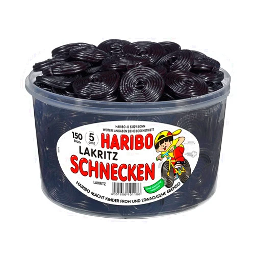 Haribo Lakritz-Schnecken (licorice wheel) 1,5 Kg