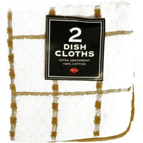 Ritz Biscotti Cotton Dish Cloth 2 pk