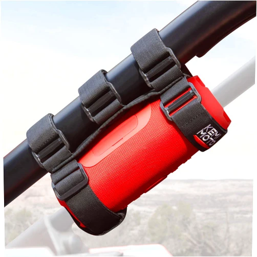 KEMIMOTO UTV Speaker Mount, Adjustable 2 Strap Style Portable Speaker Holder for 1.5