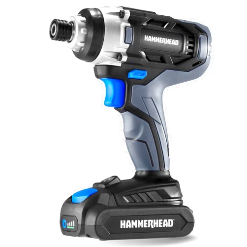 Hammerhead 20V 1/4 Inch Cordless Impact Driver Kit with 1.5Ah Battery and Charger – HCID201