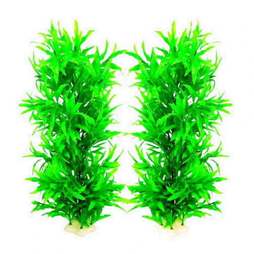 Tfwadmx Plastic Fish Tank Plants Decoration Artificial Seaweed Ornament for Fish Tank Decor Plastic Plant for Betta Shrimp 2 Pcs About 12.5 inch
