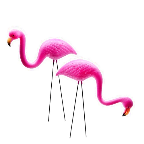 GiftExpress Pink Flamingos Yard Decorations - 2 Pack Small 14