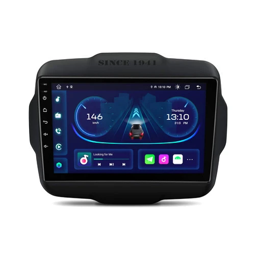 XTRONS Android 13 Car Stereo for Jeep Renegade, 9 Inch Touch Screen GPS Navigation Bluetooth Head Unit Built-in DSP Car Auto Play Support 4G LTE OBD2 DVR TPMS Backup Camera