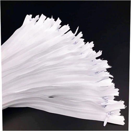 Zipperstop Invisible YKK (Conceal) White Zippers for Apparel & Craft Projects - Closed Bottom - Color White - Made in The United States (25 Zippers Per Pack) (20