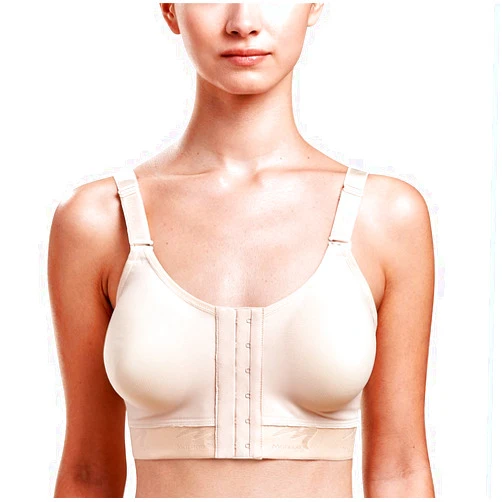 MARENA CAR-B11 Caress Low Coverage Pocketed Bra – Compression Support Mastectomy Bra