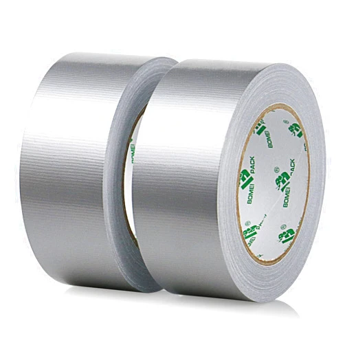 BOMEI PACK 2 Pack Duct Tape Heavy Duty,9 Mil Thickness,2 Inches x 30 Yards,Strong Industrial Strength,Flexible,No Residue,Waterproof and Tear by Hand,Multi-Use for Indoor & Outdoor Repairs (Silver)