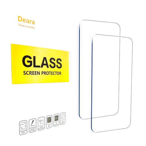 Deara ArmorPro 9H+ Tempered Glass Screen Protector for iPhone 16/iPhone 15/iPhone 15 Pro [6.1 Inch] Case Friendly (Longest Durable) 2 Pack