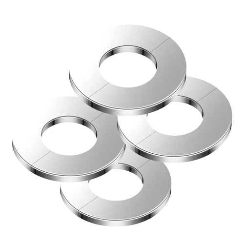 NORXUAZE 4Pcs Water Pipe Cover,Stainless Steel Round Escutcheon Plate,Water Pipe Trim Ring,Pipe Collar,Bathroom&Kitchen Toilet Floor Ceiling Plate Cover for 1