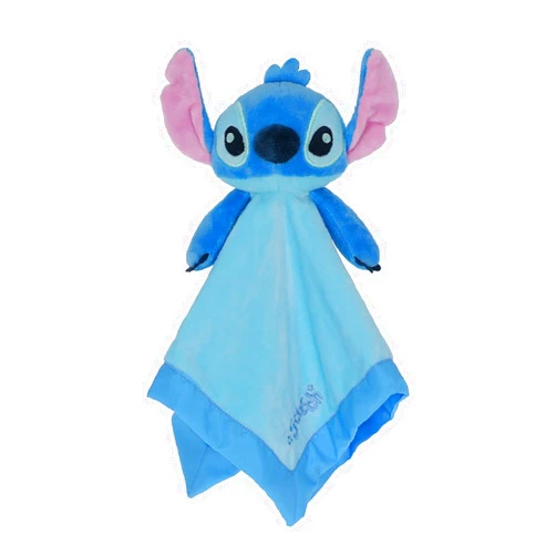 KIDS PREFERRED Disney Baby Lilo and Stitch 12 Inch Stitch Baby Lovey Security Blanket Snuggle Toy Stuffed Animal for Newborn Infants and Babies