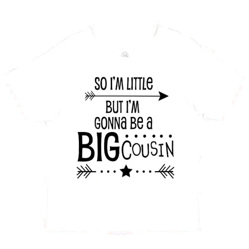 inktastic So I'm Little, But I'm Gonna Be a Big Cousin Toddler T-Shirt