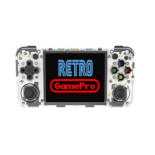 Retro GamePro RG35XX H Retro Handheld Game Console , 3.5 Inch IPS Screen Linux System HDMI TV Output 5G WiFi Bluetooth 4.2 (RG35XX H White)