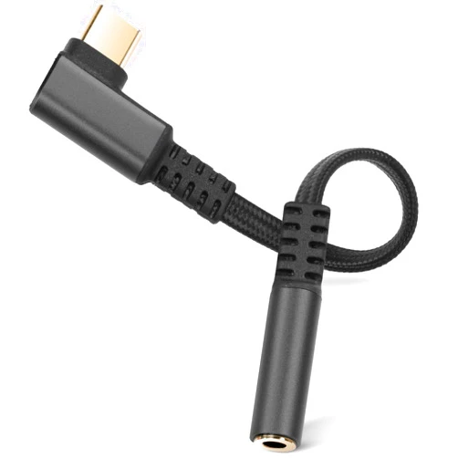 AXFEE USB C to 3.5mm Jack Compatible with Samsung Galaxy S22 S21 S20 Ultra Note 20, Huawei Mate 40/P30, Xiaomi, Type C Headphone Adapter, Aux Digital Audio Earphone Adaptor, Angled Hi-Res DAC Adaptor
