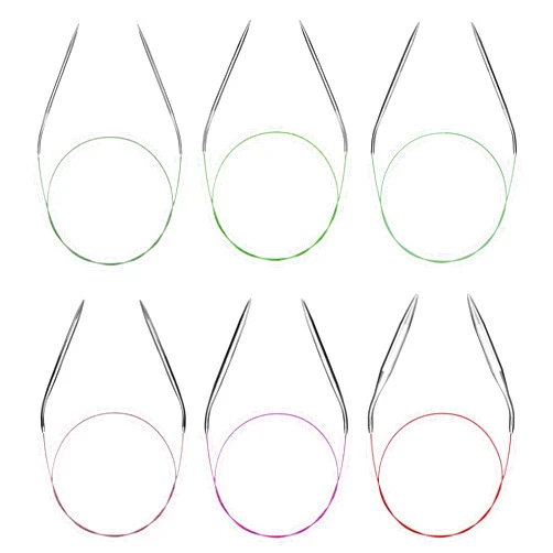 Breevo Circular Knitting Needles Set Round Metal Circle Blankets 36 Inch Size 15 13 11 10 9 8 7 6 4 2.5 1.5 0