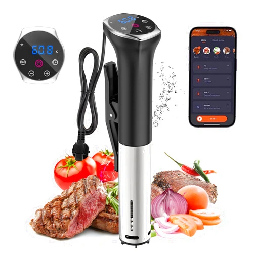 Undassenk Sous Vide Cooker, Sous Vide Machines 1100W, Wifi Connect App Control with Recipe Ultra-quiet Fast-Heating Immersion Circulator Accurate Temperature and Time Digital Display, IPX7 Waterproof