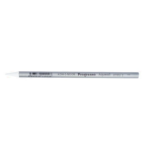KOH-I-NOOR 8780 Woodless Aquarell Coloured Pencil - Titanium White (Box of 12)