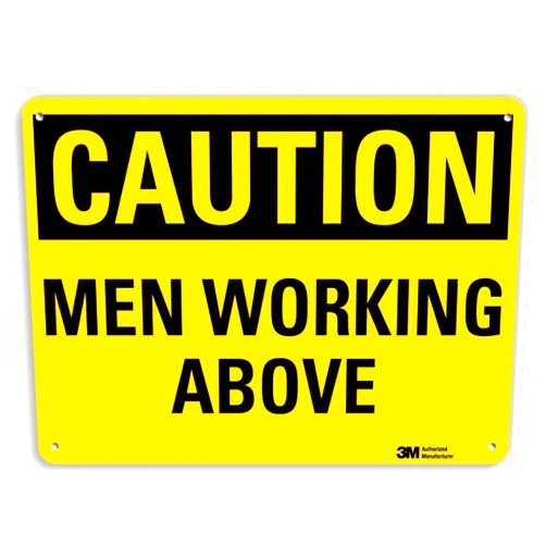 SmartSign “Caution - Men Working Above” Sign | 10