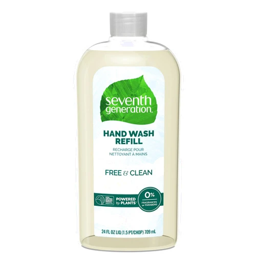 Seventh Generation Hand Wash Refill, Free & Clean Unscented, 24 fl oz