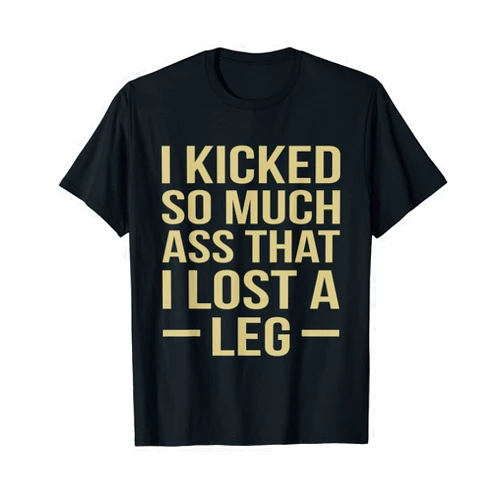 Amputation Wheelchair Prosthetic Leg Humor Graphic I Lost A Leg Funny Amputee Prosthetic Surgery Graphic T-Shirt