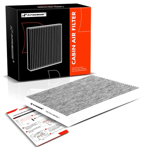 A-Premium Cabin Air Filter with Activated Carbon Compatible with Hyundai Sonata 2016-2019 & Kia Optima 2016-2020 Replace# 97133C1010, PC99206CP