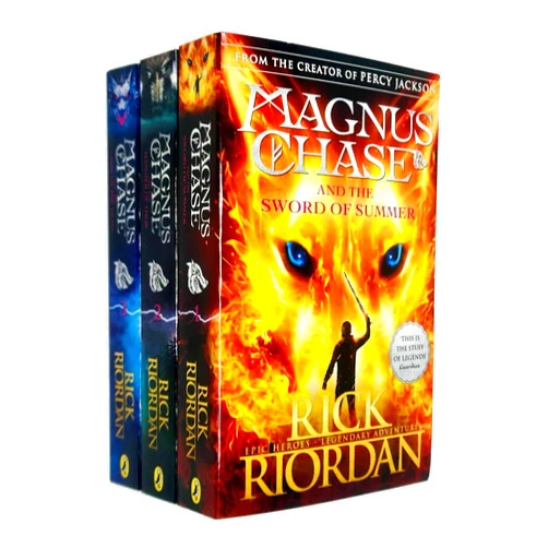 By Rick Riordan (Author) The Magnus Chase and the Gods of Asgard Series Books 1 - 3 Collection Box Set by Rick Riordan (Sword of Summer, Hammer of Thor & Ship of the Dead)