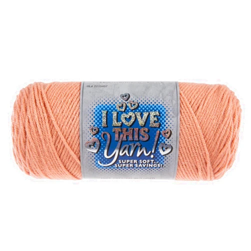 Hobby Lobby I Love This Yarn 4 - Medium Yarn for Crocheting & Knitting – 355 Yards of Acrylic Yarn for Crocheting Blankets, Hats, & More – Craft Supplies for Handcrafting Accessories, Cherry Blossom