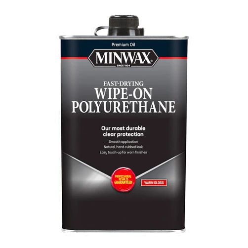 Minwax qt Minwax 60900 Clear Wipe-On Poly Oil-Based Polyurethane Finish, Warm Gloss