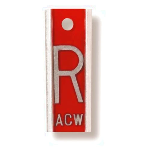 Colortrieve X-Ray Markers (Aluminum) - Red, Right ONLY, 1