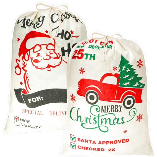 SULOLI 2Pcs Christmas Large Santa Sacks, 26