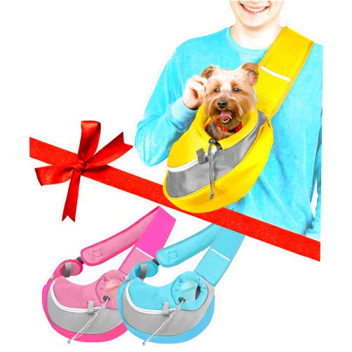 Cuddlissimo! Pet Sling Carrier [Small] Bundle of 3 - Sunflower Yellow + Baby Blue + Hot Pink