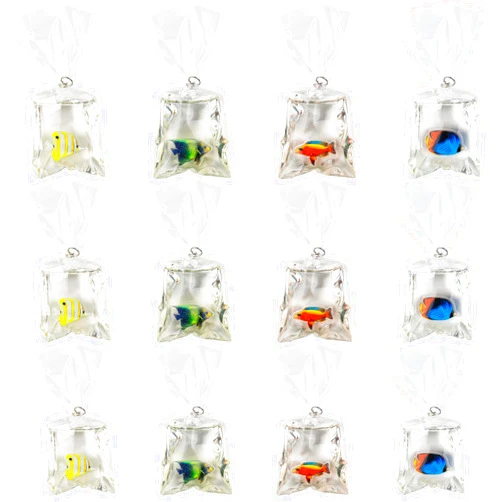 Framendino, Resin Goldfish Shape Fish Water Bag Charms Pendants for DIY Jewelry Making