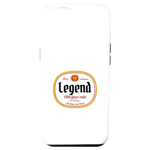 Behind the Champ iPhone 12 Pro Max Beer League Legend Hockey Beer Label Case