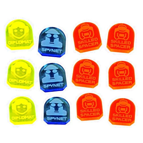 LITKO Strategic Assets Token Set | Compatible with Star Wars: Armada | Corellian Conflict |Diplomat | Spynet | Skilled Spacer | Multi-Color | 12 Pack
