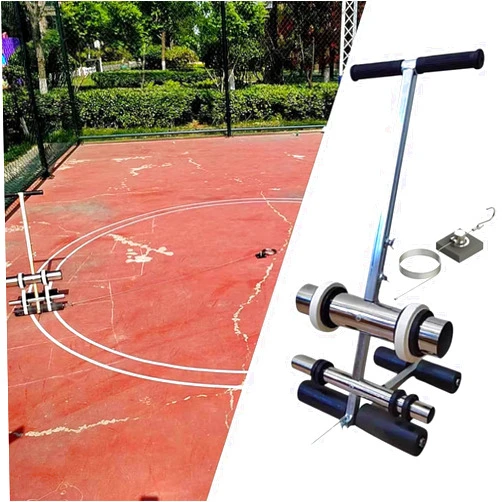 CCChosmo Court Marking Kit, Playing Field Line Striping Machines, Court Line Tape Machine, Basketball Court Line Kit for Concrete, Asphalt, Road Warning with Drawing Circle Kit