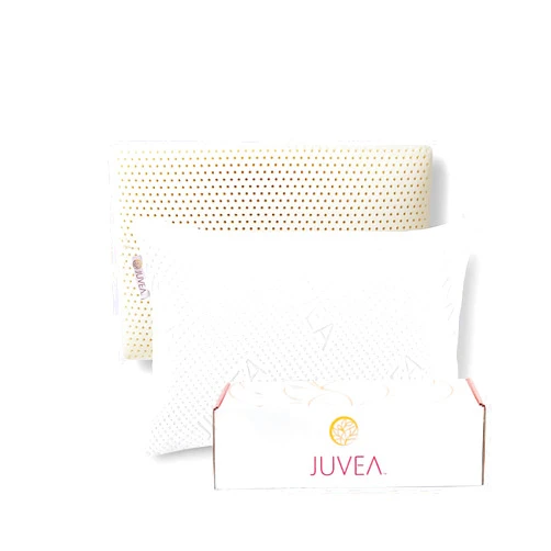 JUVEA Elevate w/Tencel Cover - 100% Natural Talalay Latex High-Profile Bed Pillow for Sleeping. Breathable, Pressure Relief, Durable. Oeko-TEX & FSC ® Certified