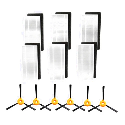 Gaak Arbest Replacement Parts Cleaner Kit Compatible for Ecovacs DEEBOT N79 N79S DN622 500 N79w N79se Robotic Vacuum Cleaner Accessories-Main Brush,Filter,Side Brush Accessory Kit (Pack of 18 Kit)