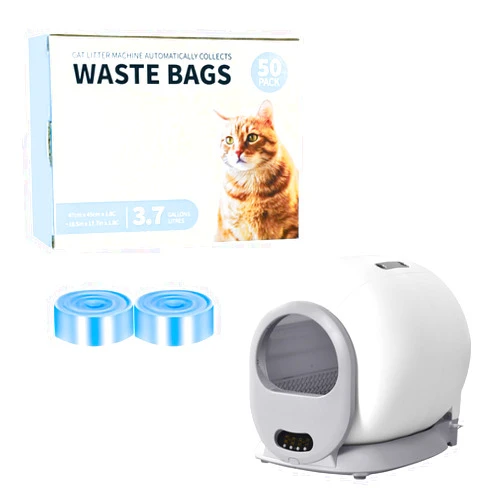 Sousia 50 PCS Self Cleaning Cat Litter Box Bag Extra Large Litter Box for Multiple Cats