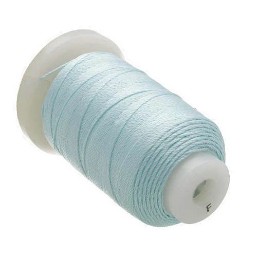 The Beadsmith Pure Silk Cord – Turquoise Color – Size F (0.348mm/0.0137”) – 140 Yards (420ft), 1/2-Ounce Spool – for Knotting Pearls, Gemstones, Crystals and Beads
