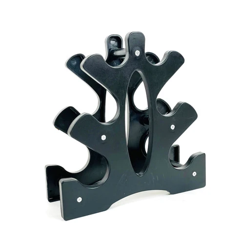 Rainforest Basics Dumbbell Rack Stand only - 3 Tier Dumbbell Bracket Free Weight Stand for Home Gym Organization Max Load 32 lbs. (Without Dumbbells)