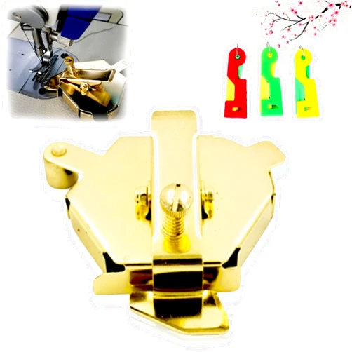 LONGLUAN 2024 Upgraded Multi-Purpose Magnetic Guide for Sewing Machine, Sewing Accessories, Magnetic Seam Guide for Sewing Machine, Seam Guide for Sewing Machine, Sewing Machine Accessories (Gold-1pcs)